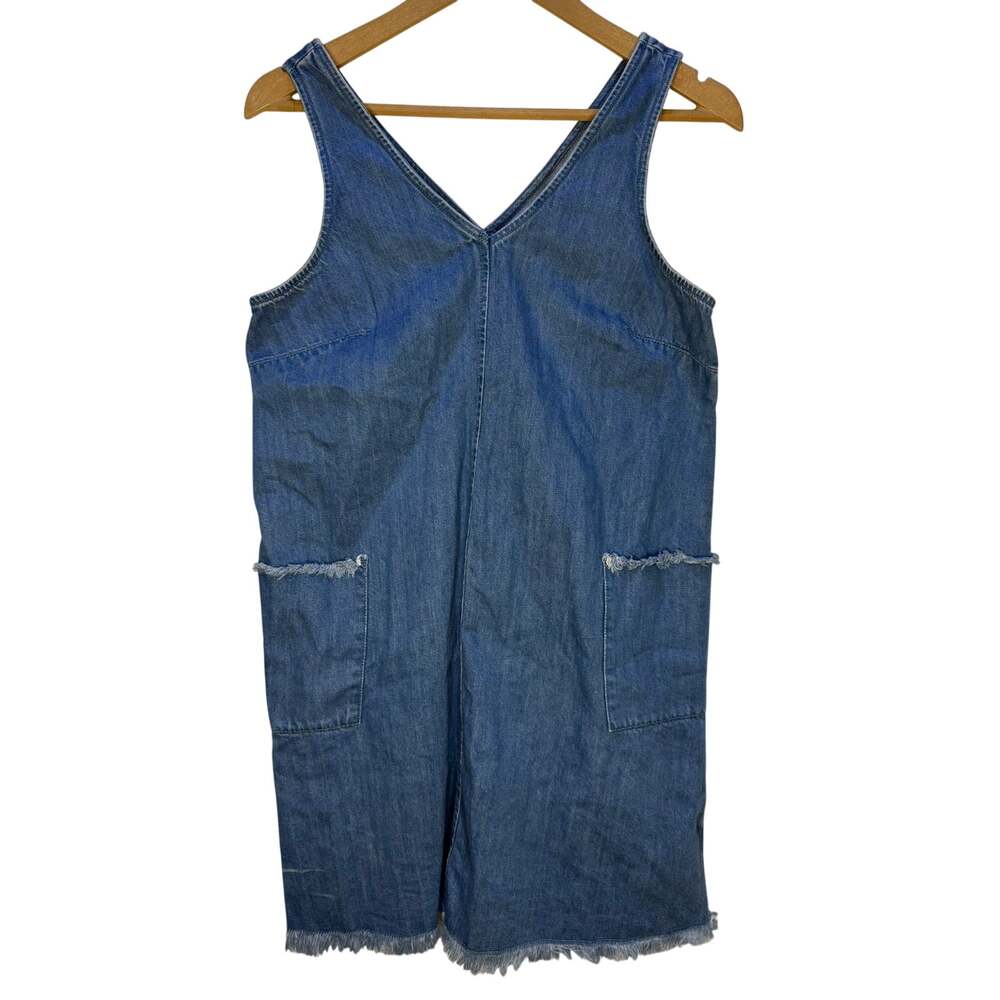 Old Navy Denim Jomper Shift Dress Small Petite